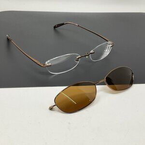 Innovative M/F Technology Eyeglasses Frames IMF460 Coco With Clip On 51-18